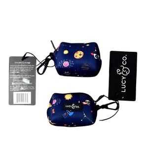 Bundle of 2 Lucy & Co Doggie Bag Holder- Space Print